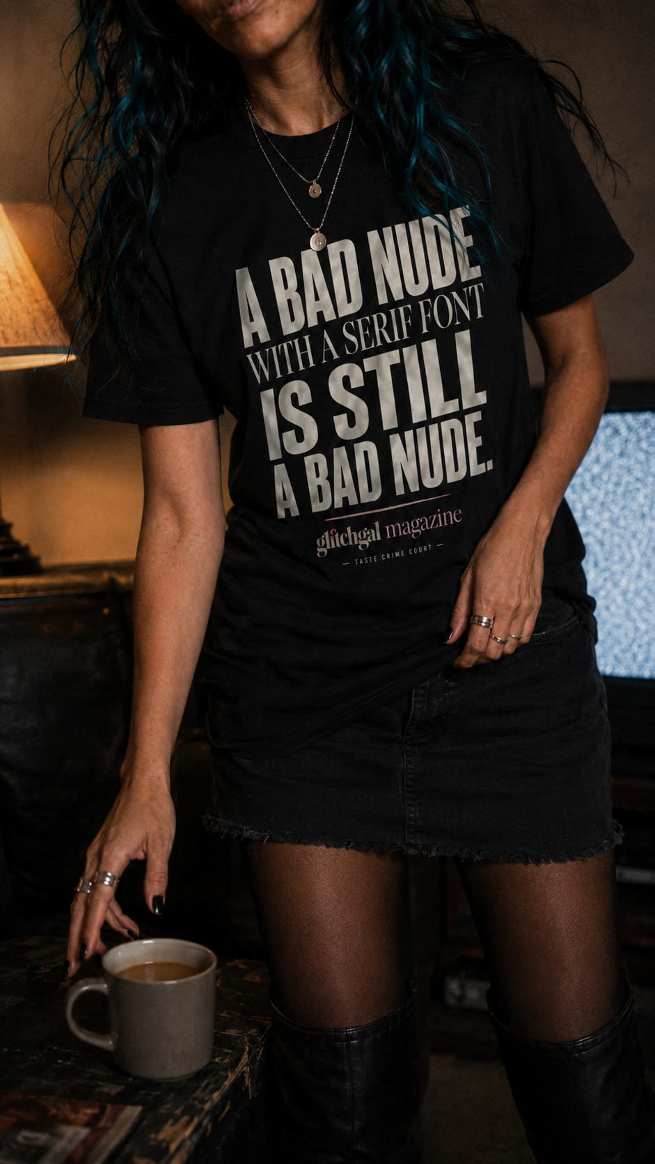 Bad Nude Serif Tee